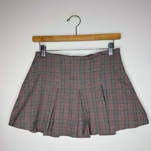 Wild Fable Plaid Skort - Gray and Red Small